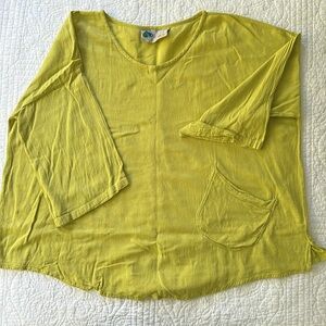 WATERSISTER cotton gauze JOEY top - Kiwi OSFM